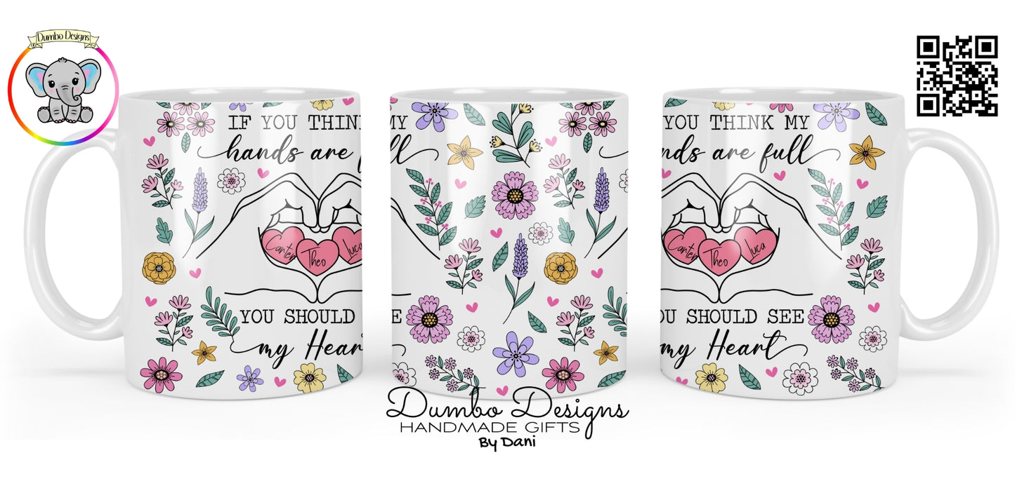 Hands Full Mothers Day Mug