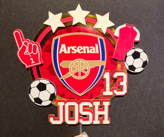Gunners Inspired Cake Topper