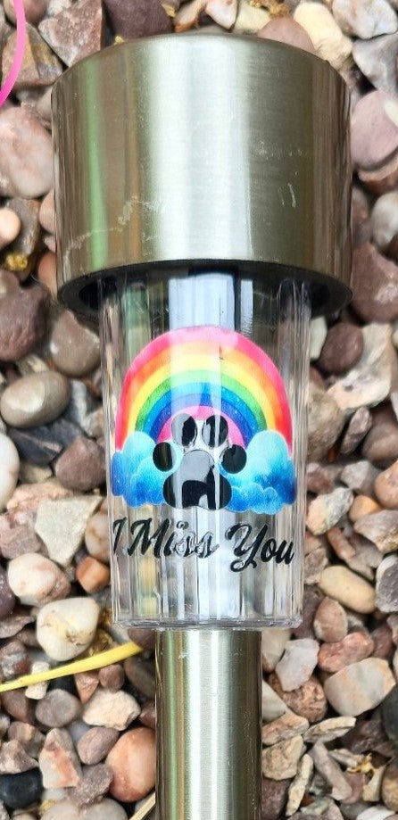 Paw Print Rainbow Solar Light
