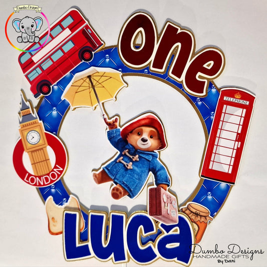 London Bear Inspired Cake Topper