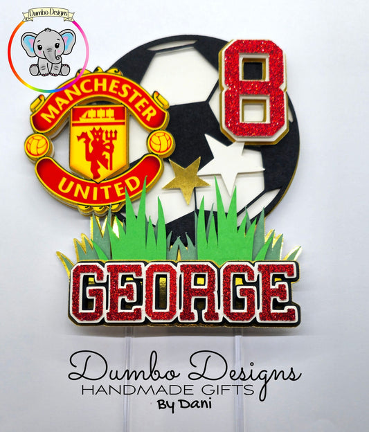 The Red Devils Inspired Cake Topper