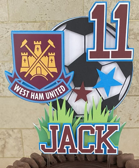 The Hammers Inspired Cake Topper