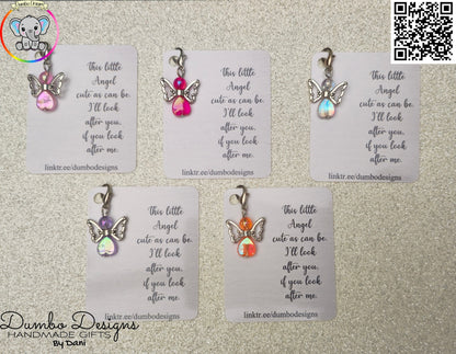 Guardian Angel Pendant Heart Shaped