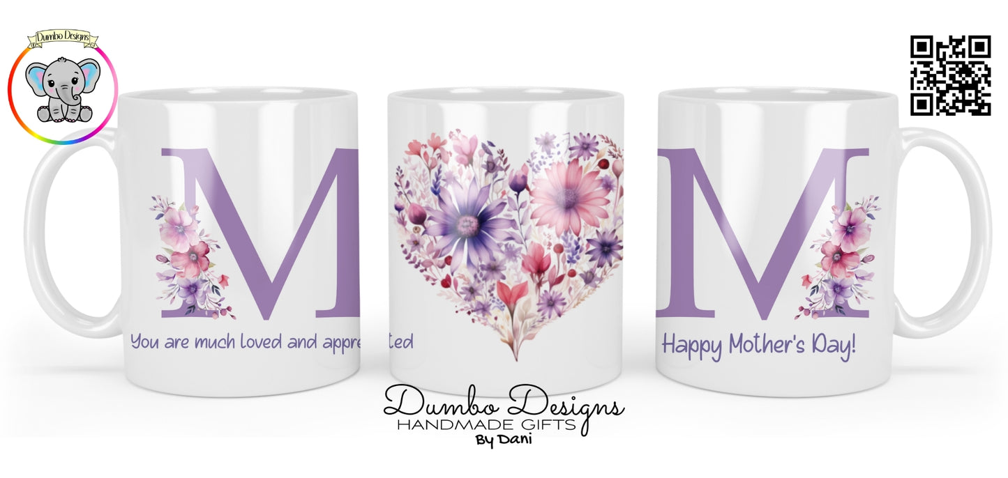 Purple Flowers Mothers Day Mug