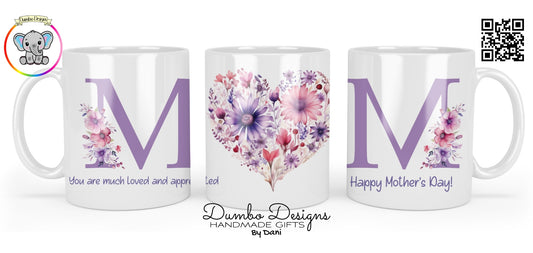 Purple Flowers Mothers Day Mug