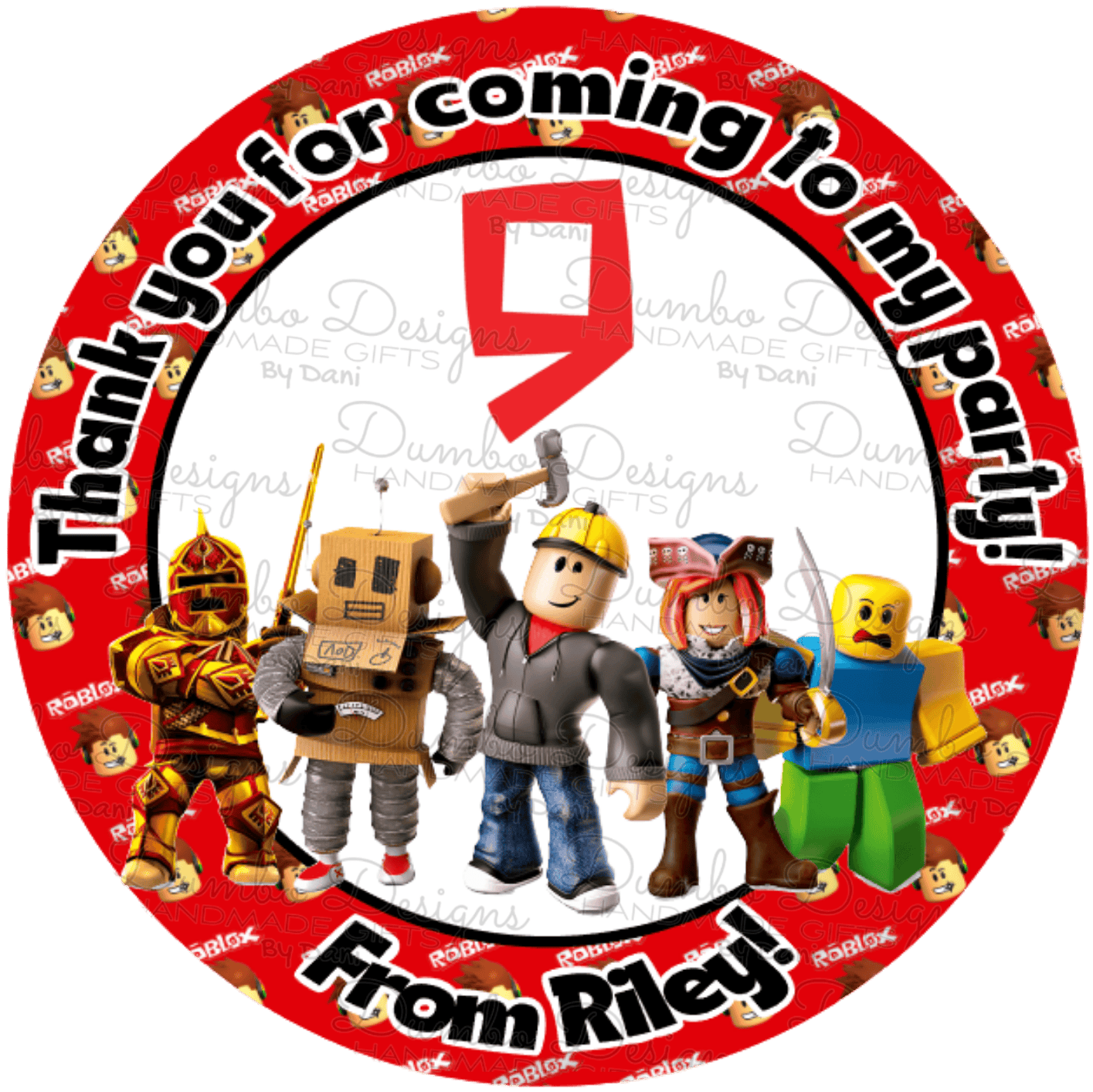 Bloxxy Inspired Party Stickers