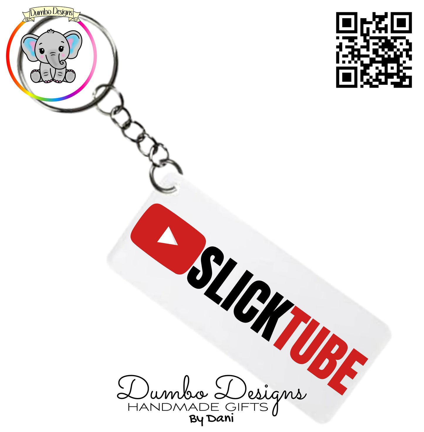 SLICK TUBE Rectangle Keyring