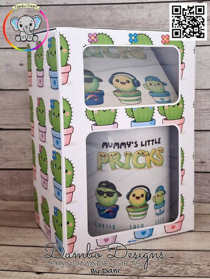 Mummy's Little Pricks Mug & Coaster Gift Box Set