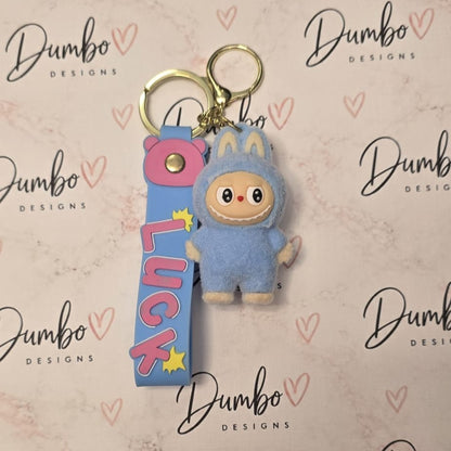 Labubu 3D Fuzzy Keyrings