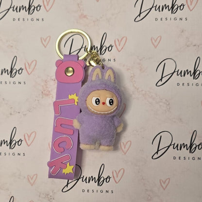 Labubu 3D Fuzzy Keyrings