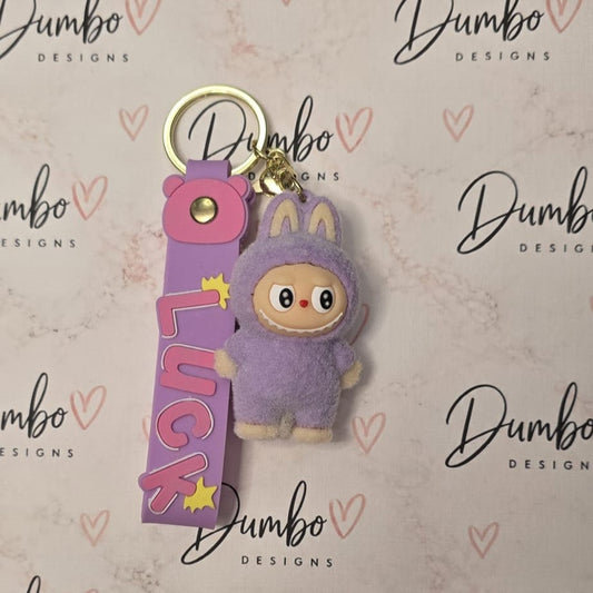 Labubu 3D Fuzzy Keyrings