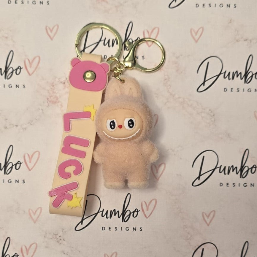 Labubu 3D Fuzzy Keyrings