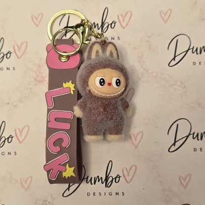 Labubu 3D Fuzzy Keyrings
