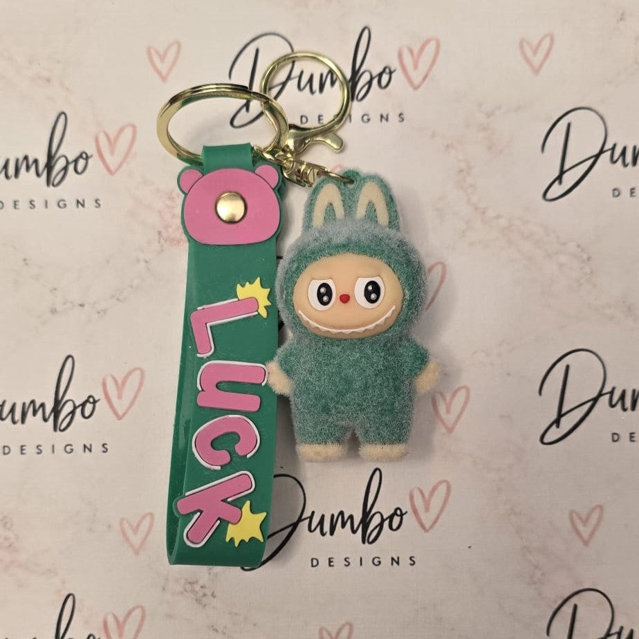 Labubu 3D Fuzzy Keyrings