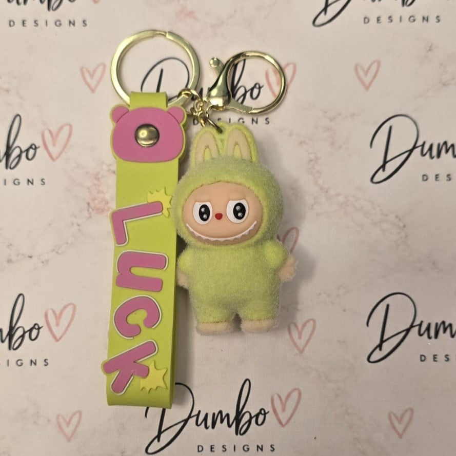 Labubu 3D Fuzzy Keyrings