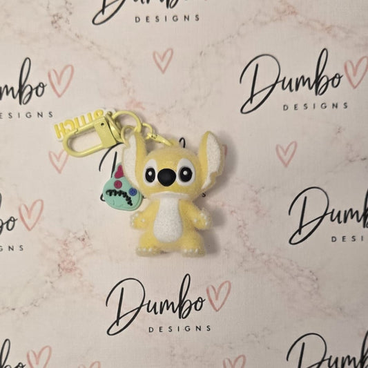 3D Stitch Fuzzy Keyrings