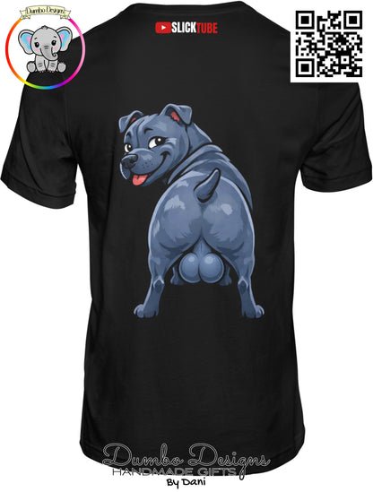SLICK TUBE Look At IT Blue Staffy Shirt
