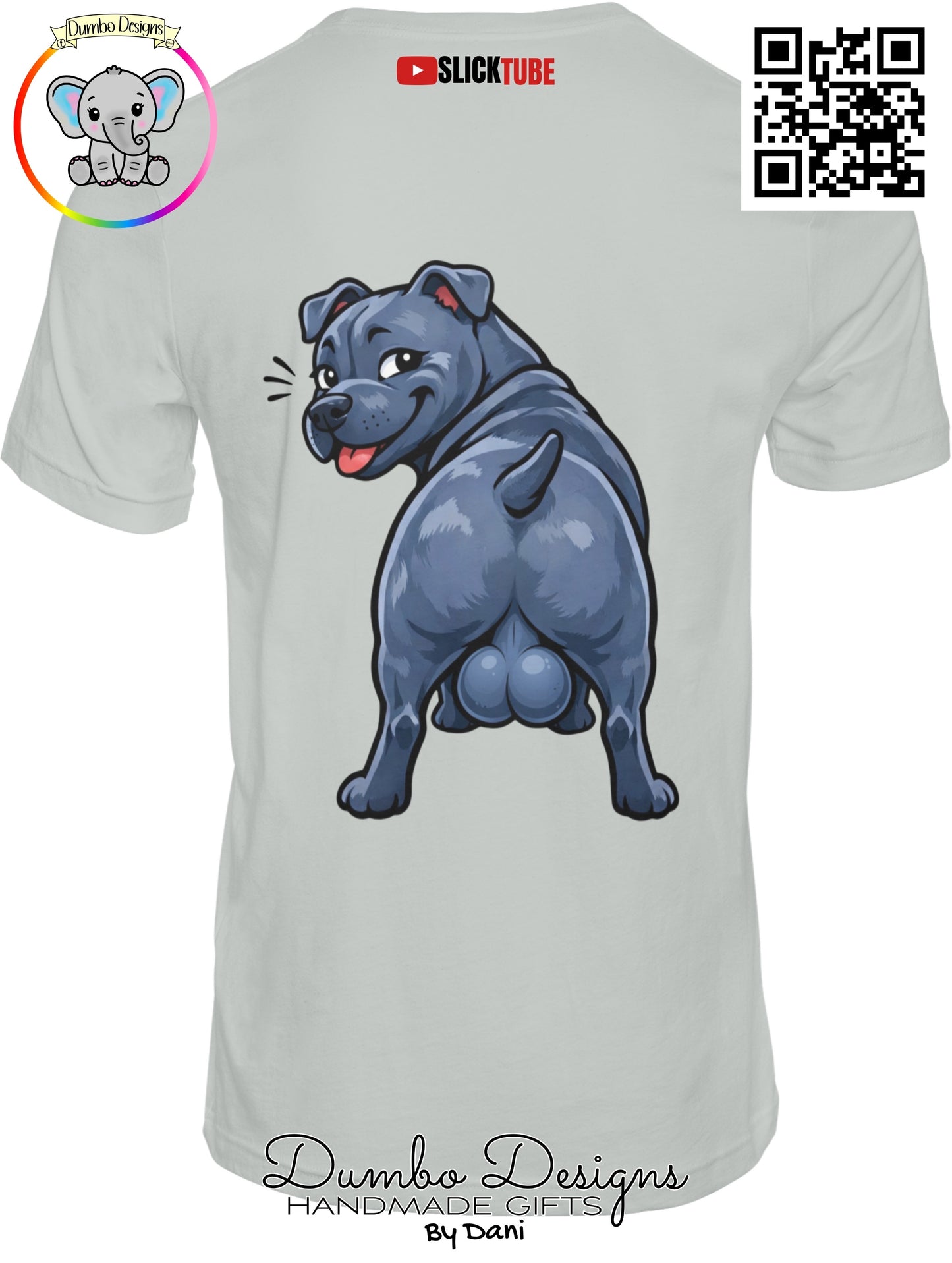 SLICK TUBE Look At IT Blue Staffy Shirt